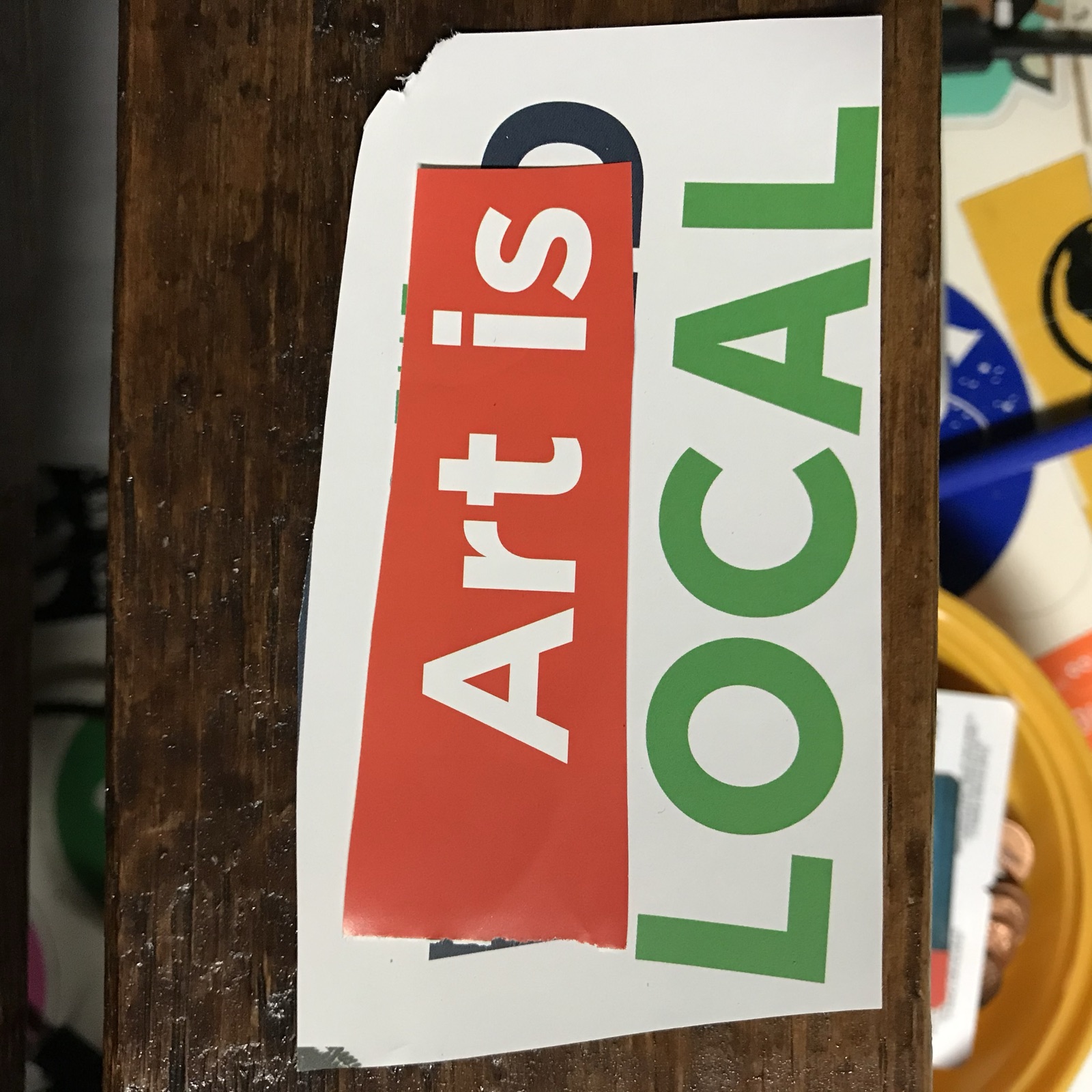 &ldquo;Art is Local&rdquo; &mdash; collage print