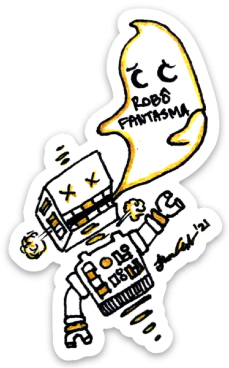 Robot Fantôme sticker pack